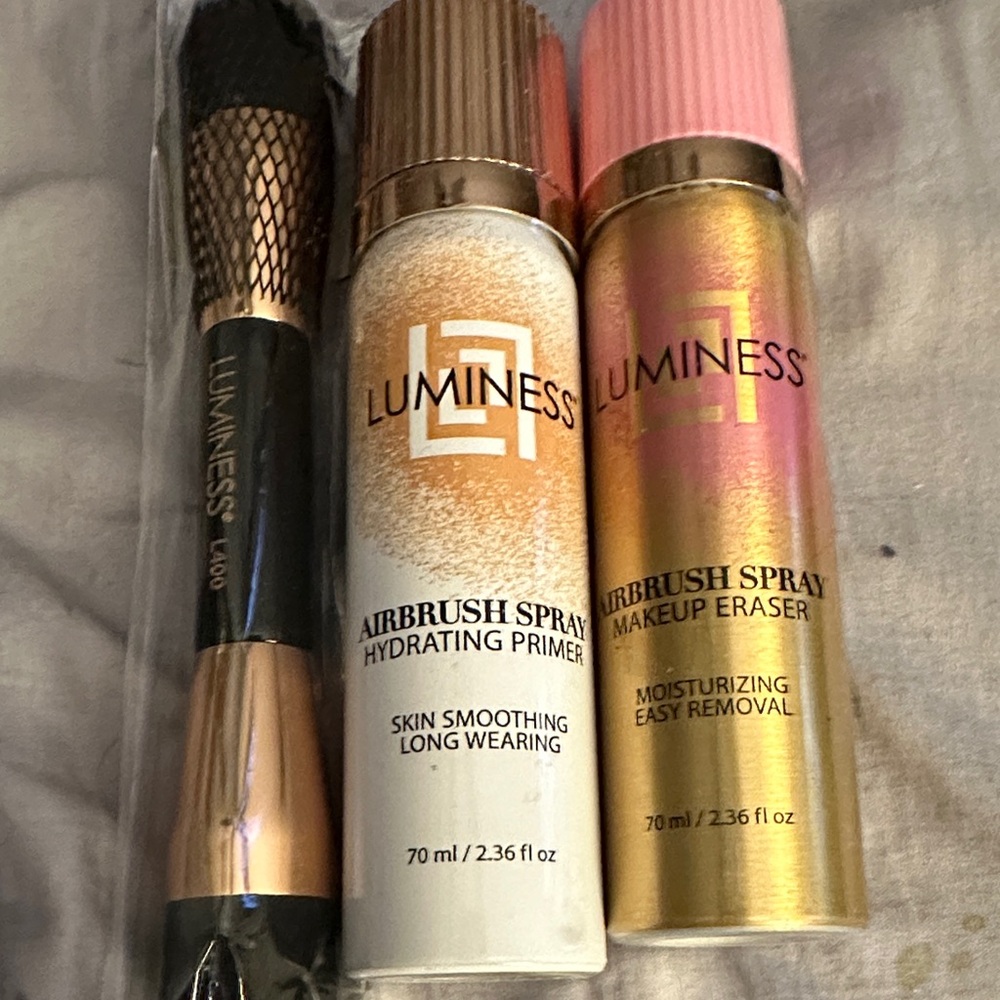 Luminess Airbrush Spray Primer and Eraser Set - light medium